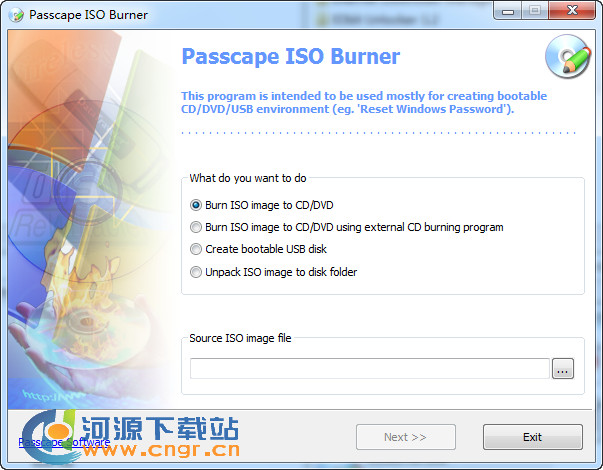 Passcape ISO Burner 刻录ISO光盘工具