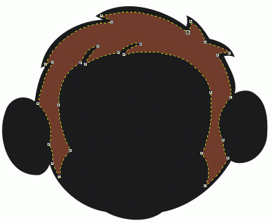 猴年画猴：cd11绘制小猴头像(3)