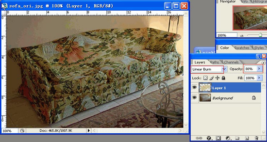 领略photoshop cs2风采：沙发材质超级变换图4