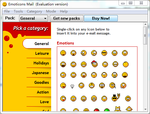 Emoticons Mail(电子邮件表情) V3.2.0.1 安装版(图1)