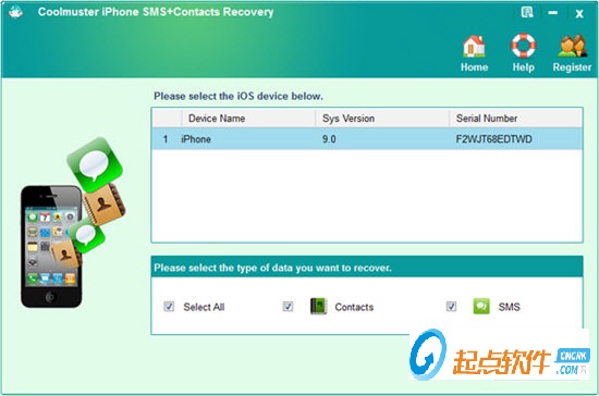Coolmuster iPhone SMS+Contacts Recovery(iPhone短信联系(图1)