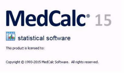 medcalc医术统计软件图1
