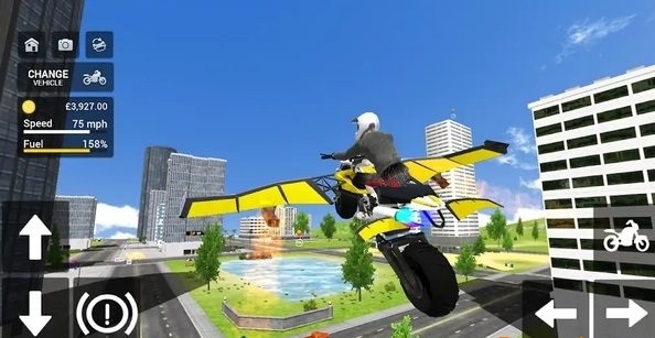 飞行摩托车模拟器无穷金币版图2