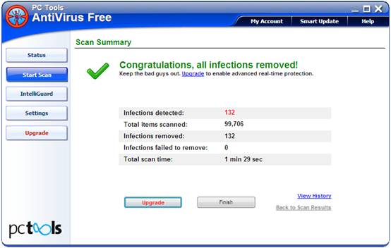 免费杀毒软件比斯图2011版试用评测图8