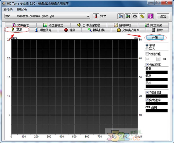 hdtune(硬盘检测工具)中文版 v5.75(图3)