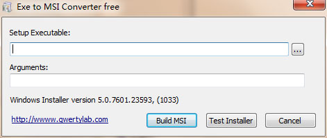 exe转msi工具(EXE to MSI Converter free) V1.0(图1)