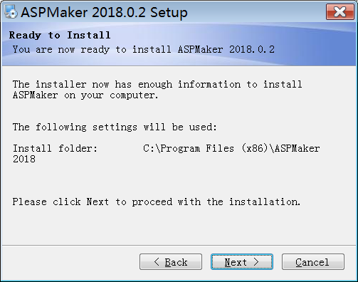 aspmaker 2018 v2018.0.2 官方版(图5)