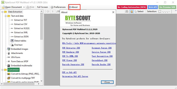 ByteScout PDF Multitool(PDF工具箱) v11.2.1破解版(含破解教程)(图9)