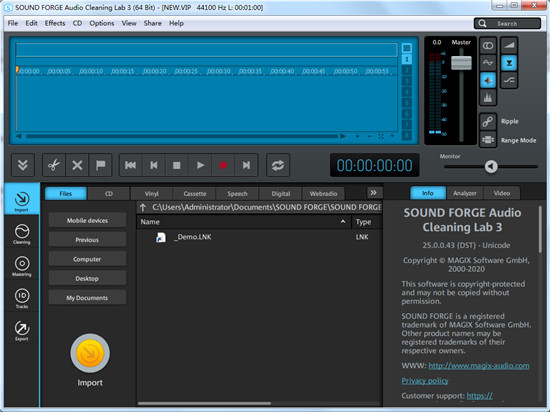 MAGIX Audio Cleaning 3(音频修复处理软件) v25.0.0.43破解版(图1)