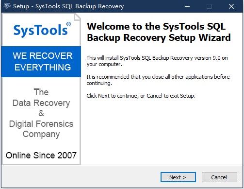 SysTools SQL Backup Recovery(SQL数据库备份恢复工具) v9.0.0.(图3)
