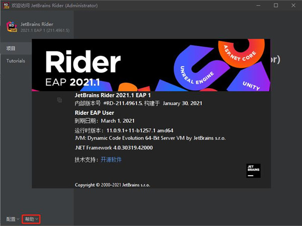 JetBrains Rider v2021.1中文破解版(图11)