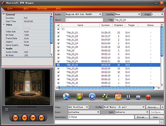 3herosoft DVD Ripper(DVD视频音频处理工具) v4.1.3.0703(附使用教(图6)
